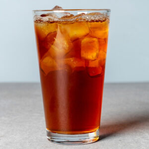 Glass of sweetened ice tea