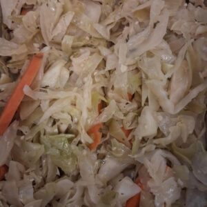 Steamed Cabbage & Carrots